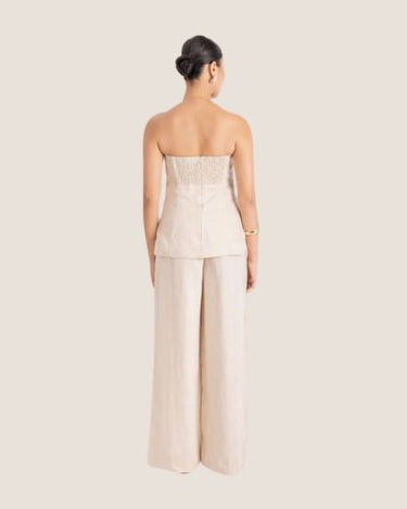 MOIRA RELAXED PANTS BEIGE - STUDIO JO STORE